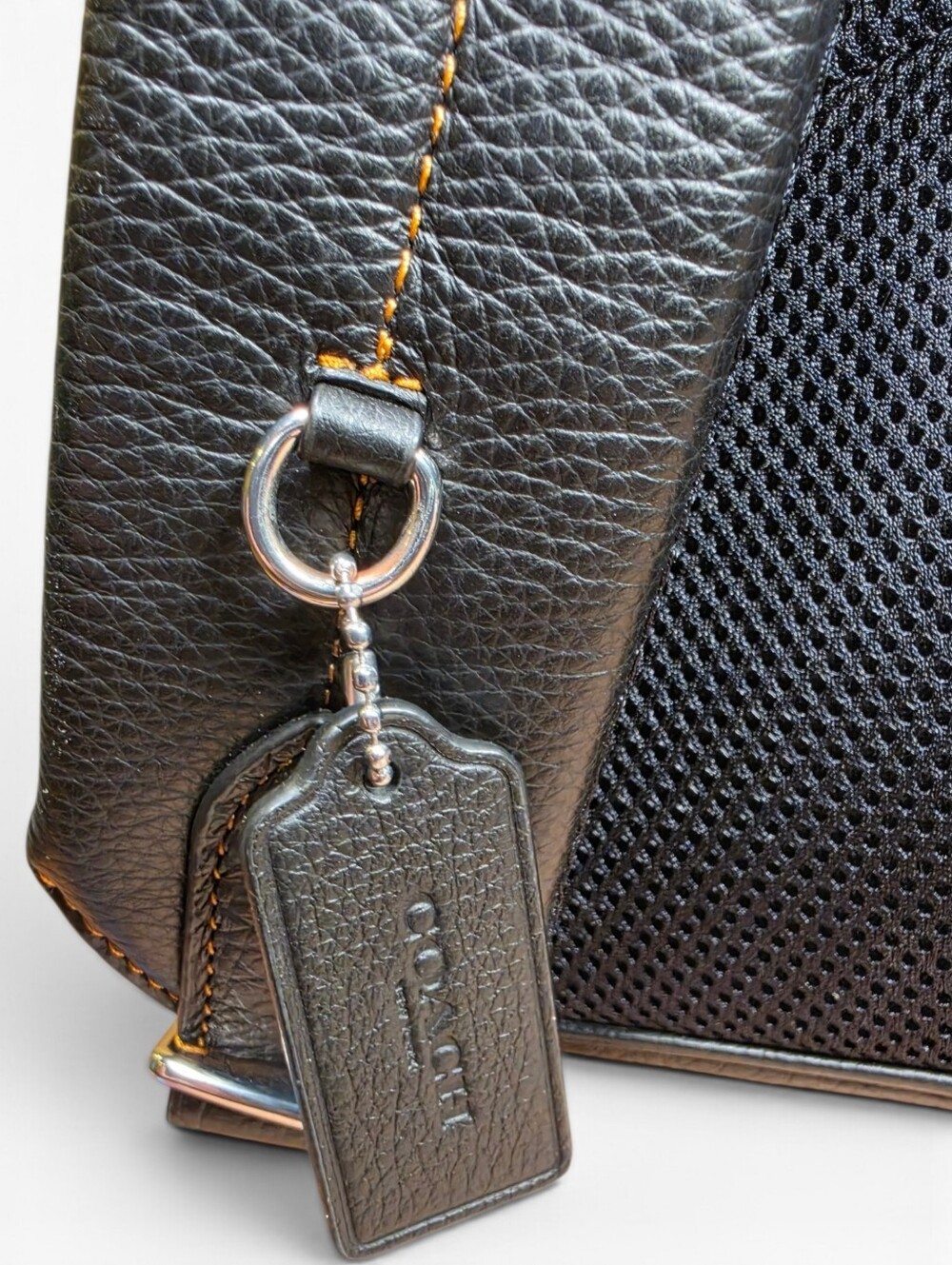Coach West Houndstooth Print Backpack w/ Leather Trim CJ514 (Retail $550) - Picture 10 of 16